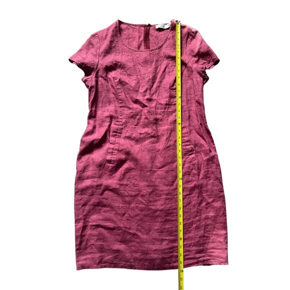 Masai Nable Womens/Teen Linen Scoop Neck Shift Dress Size Small Boysenberry - Picture 5 of 7